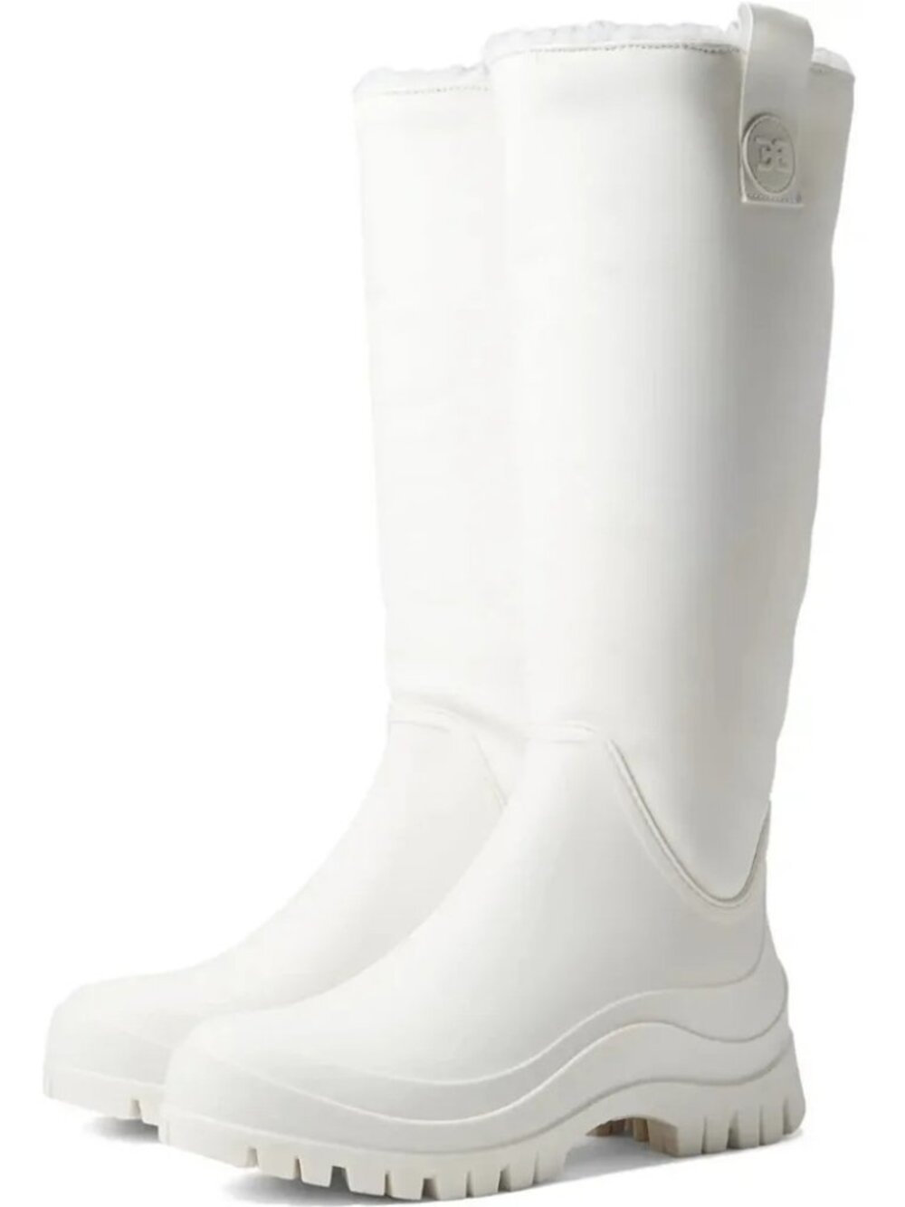NWT Sam Edelman Lessie White Waterproof Winter Boots Rain Tall Women's 9